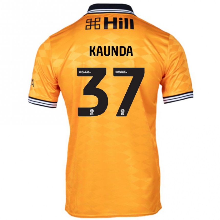 Hombre Fútbol Camiseta Amaru Kaunda #37 Naranja 1ª Equipación 2024/25 Perú