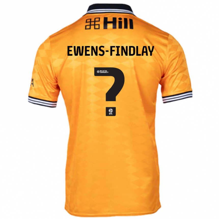 Hombre Fútbol Camiseta Ty Ewens-Findlay #0 Naranja 1ª Equipación 2024/25 Perú