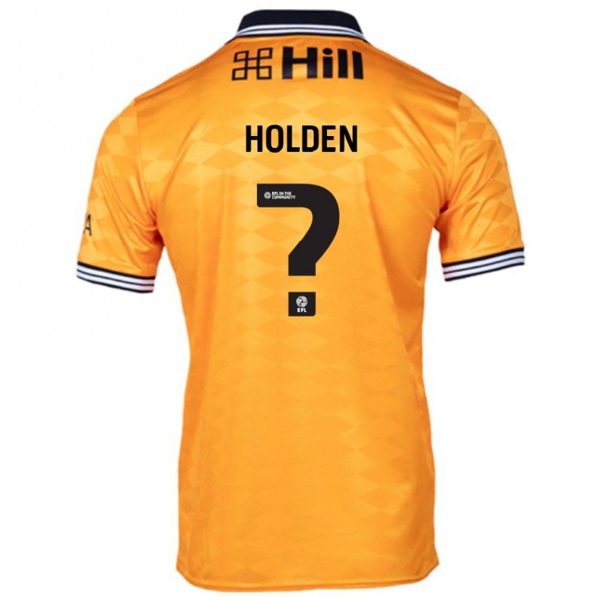 Hombre Fútbol Camiseta Lenny Holden #0 Naranja 1ª Equipación 2024/25 Perú