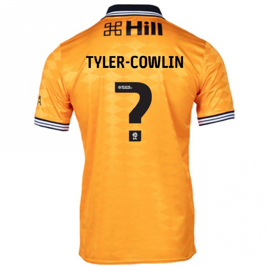 Hombre Fútbol Camiseta Danny Tyler-Cowlin #0 Naranja 1ª Equipación 2024/25 Perú