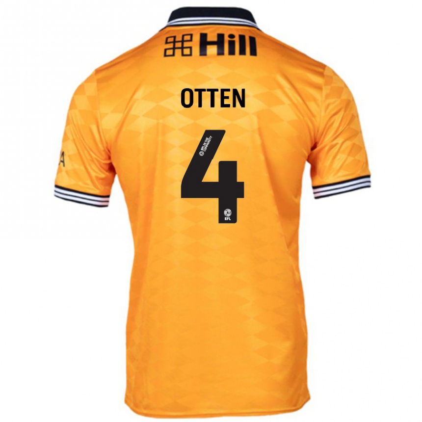 Hombre Fútbol Camiseta Gisela Otten #4 Naranja 1ª Equipación 2024/25 Perú