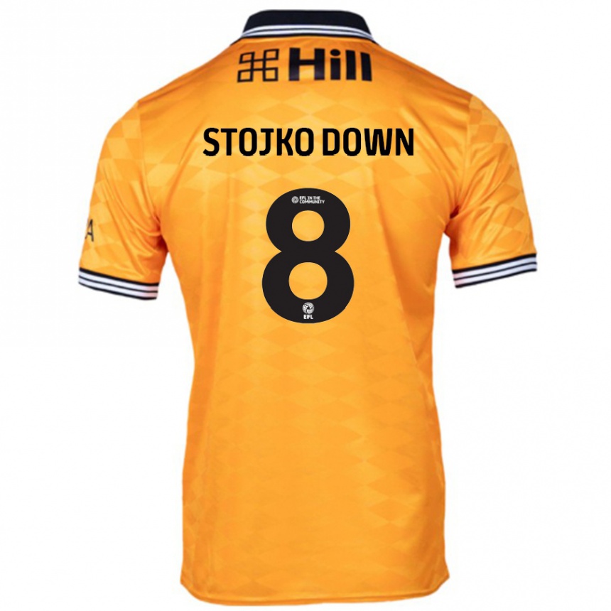 Hombre Fútbol Camiseta Alysha Stojko-Down #8 Naranja 1ª Equipación 2024/25 Perú