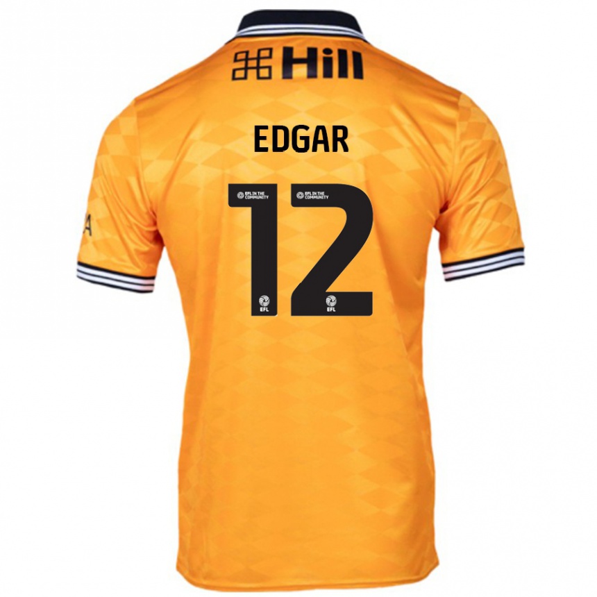 Hombre Fútbol Camiseta Sammy Edgar #12 Naranja 1ª Equipación 2024/25 Perú