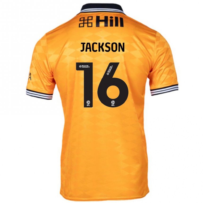 Hombre Fútbol Camiseta Abbie Jackson #16 Naranja 1ª Equipación 2024/25 Perú