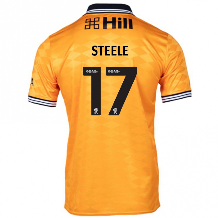 Hombre Fútbol Camiseta Fran Steele #17 Naranja 1ª Equipación 2024/25 Perú