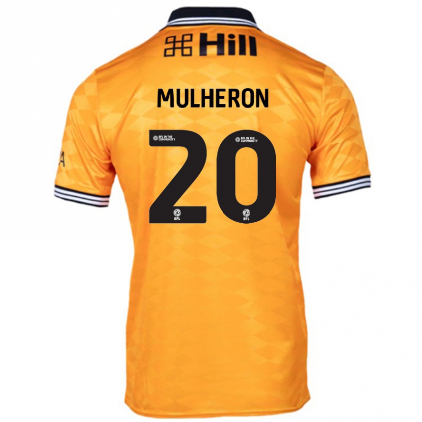 Hombre Fútbol Camiseta Bronwyn Mulheron #20 Naranja 1ª Equipación 2024/25 Perú