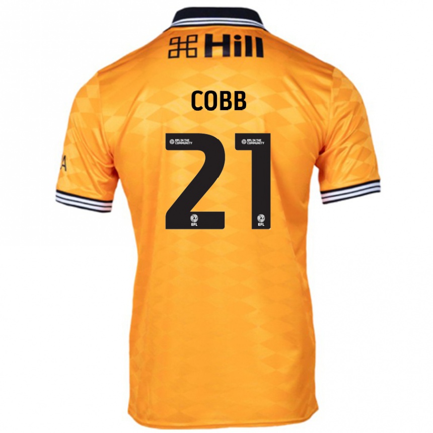 Hombre Fútbol Camiseta Serena Cobb #21 Naranja 1ª Equipación 2024/25 Perú