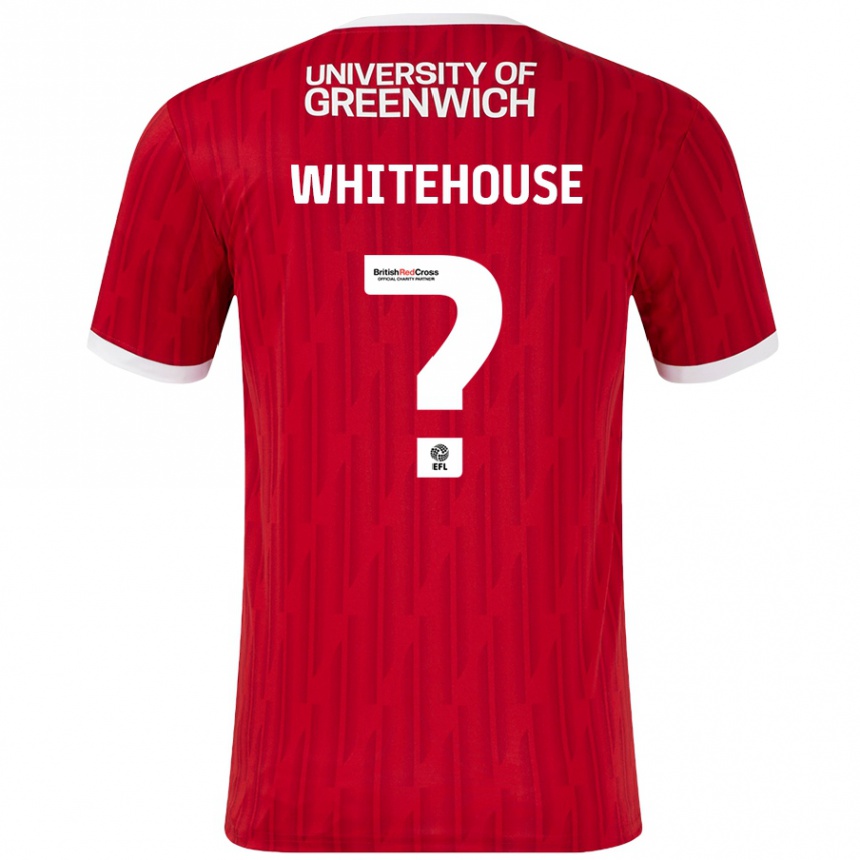 Hombre Fútbol Camiseta Sophie Whitehouse #0 Rojo Blanco 1ª Equipación 2024/25 Perú