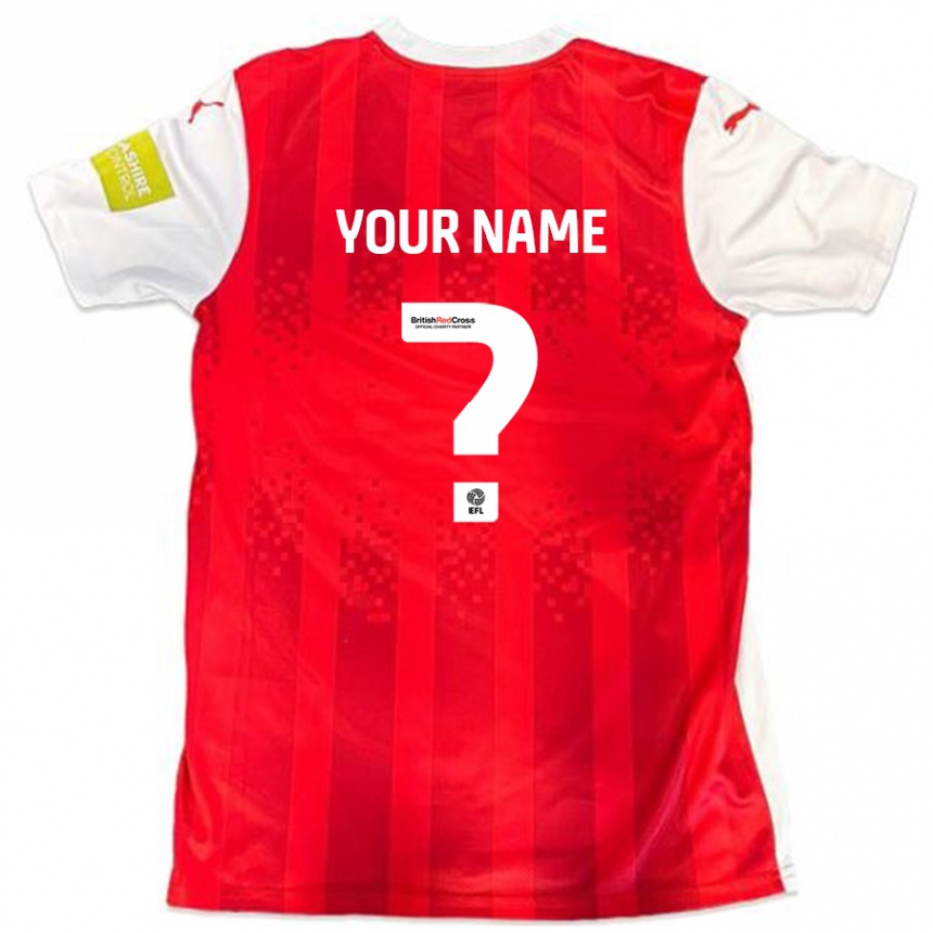 Hombre Fútbol Camiseta Su Nombre #0 Rojo Blanco 1ª Equipación 2024/25 Perú