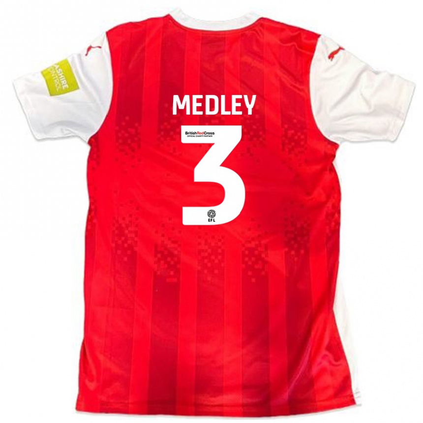 Hombre Fútbol Camiseta Zech Medley #3 Rojo Blanco 1ª Equipación 2024/25 Perú