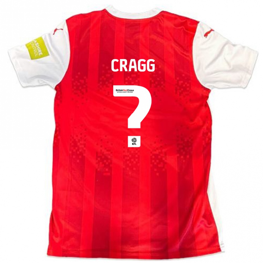 Hombre Fútbol Camiseta Rio Cragg #0 Rojo Blanco 1ª Equipación 2024/25 Perú