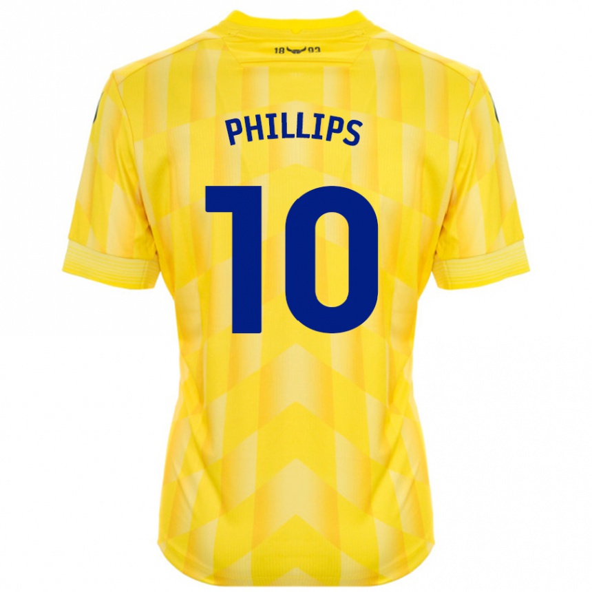 Hombre Fútbol Camiseta Matt Phillips #10 Amarillo 1ª Equipación 2024/25 Perú