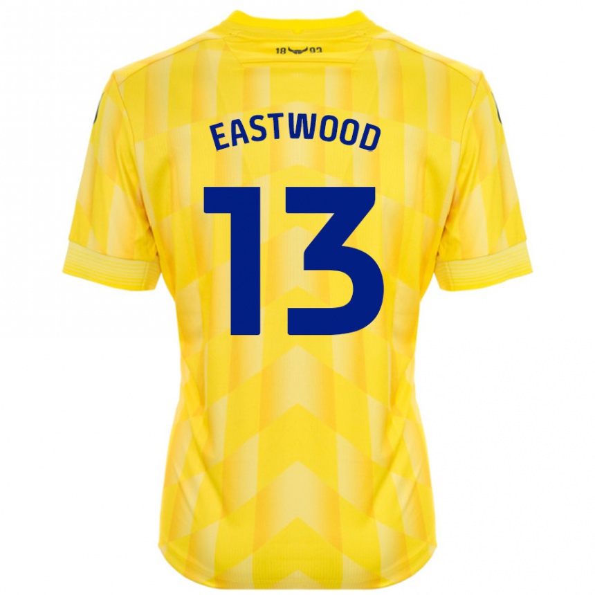 Hombre Fútbol Camiseta Simon Eastwood #13 Amarillo 1ª Equipación 2024/25 Perú