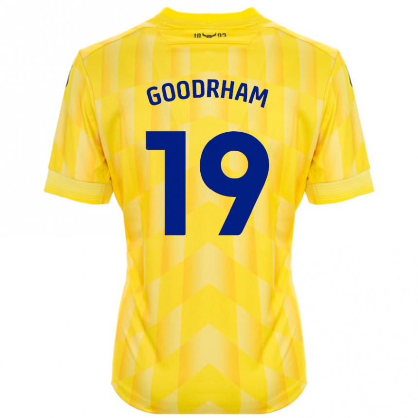 Hombre Fútbol Camiseta Tyler Goodrham #19 Amarillo 1ª Equipación 2024/25 Perú