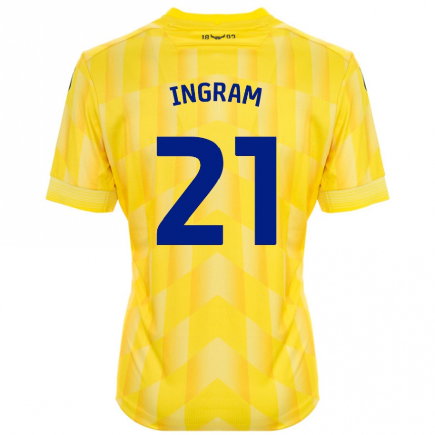 Hombre Fútbol Camiseta Matt Ingram #21 Amarillo 1ª Equipación 2024/25 Perú