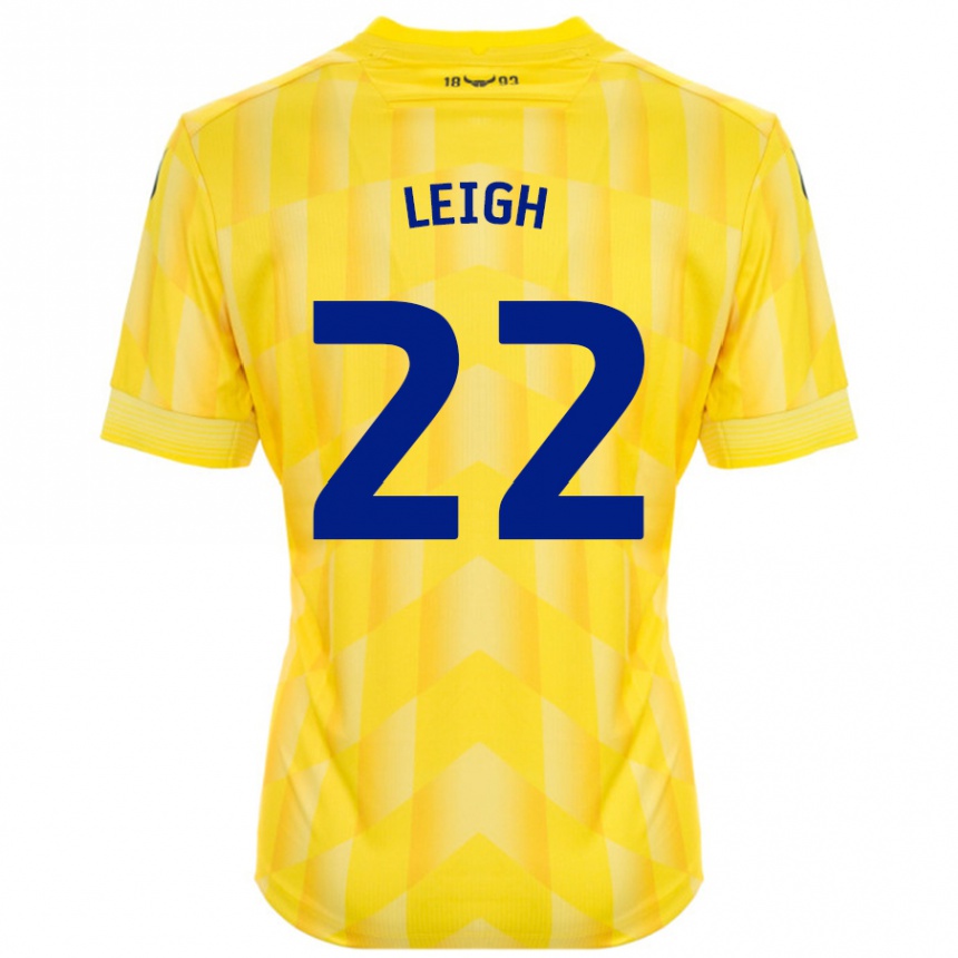 Hombre Fútbol Camiseta Greg Leigh #22 Amarillo 1ª Equipación 2024/25 Perú