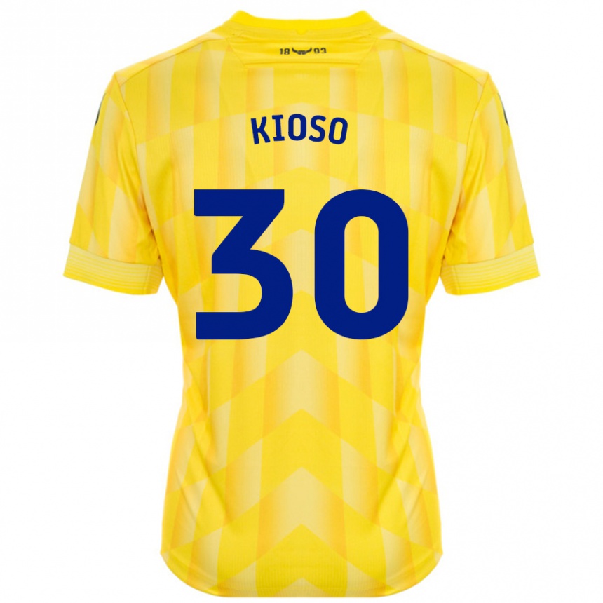 Hombre Fútbol Camiseta Peter Kioso #30 Amarillo 1ª Equipación 2024/25 Perú