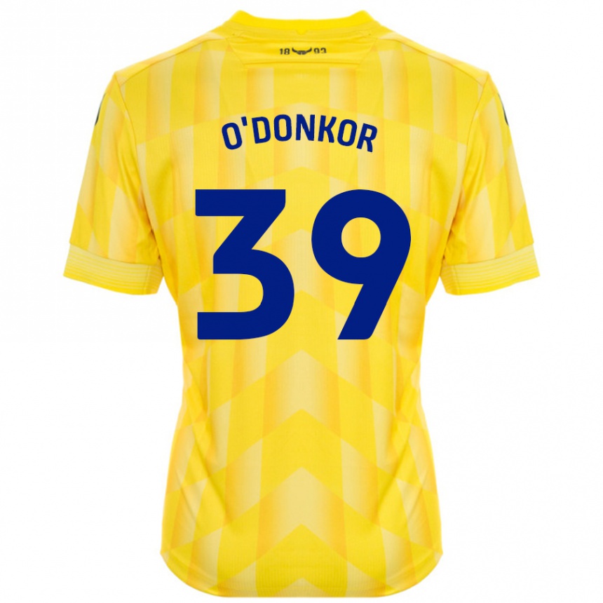 Hombre Fútbol Camiseta Gatlin O'donkor #39 Amarillo 1ª Equipación 2024/25 Perú