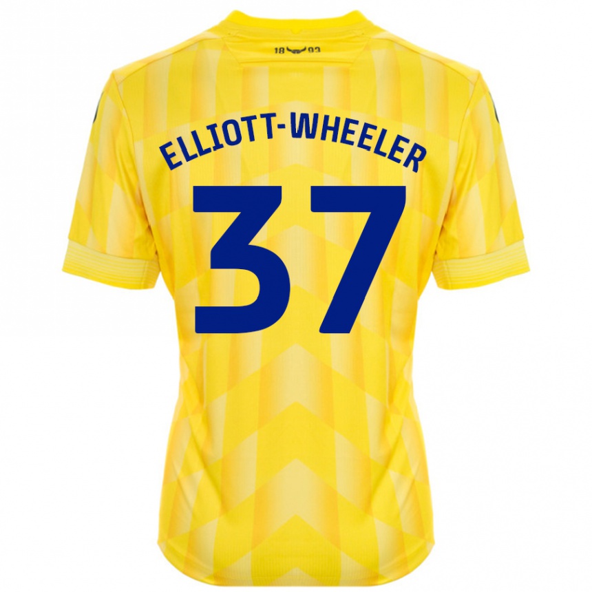 Hombre Fútbol Camiseta Aidan Elliott-Wheeler #37 Amarillo 1ª Equipación 2024/25 Perú