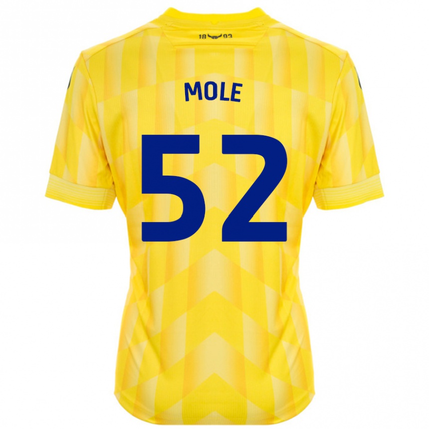 Hombre Fútbol Camiseta Harrison Mole #52 Amarillo 1ª Equipación 2024/25 Perú