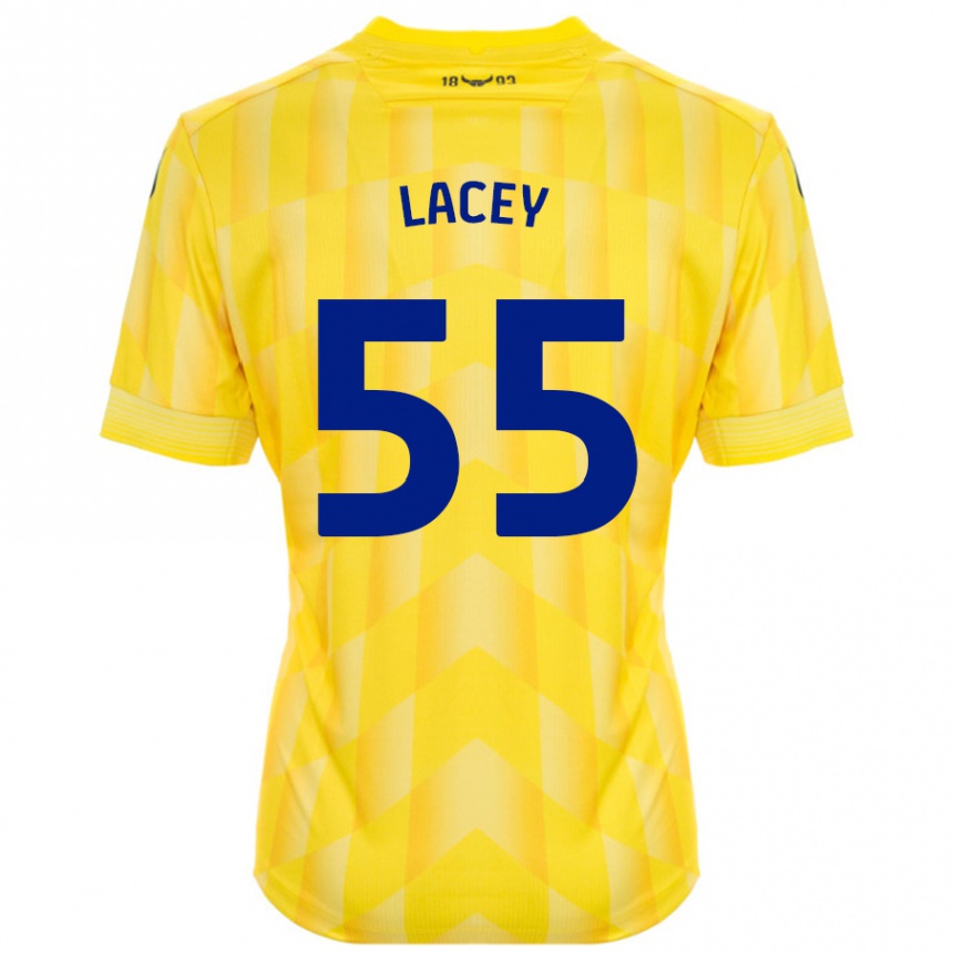 Hombre Fútbol Camiseta Aaron Lacey #55 Amarillo 1ª Equipación 2024/25 Perú