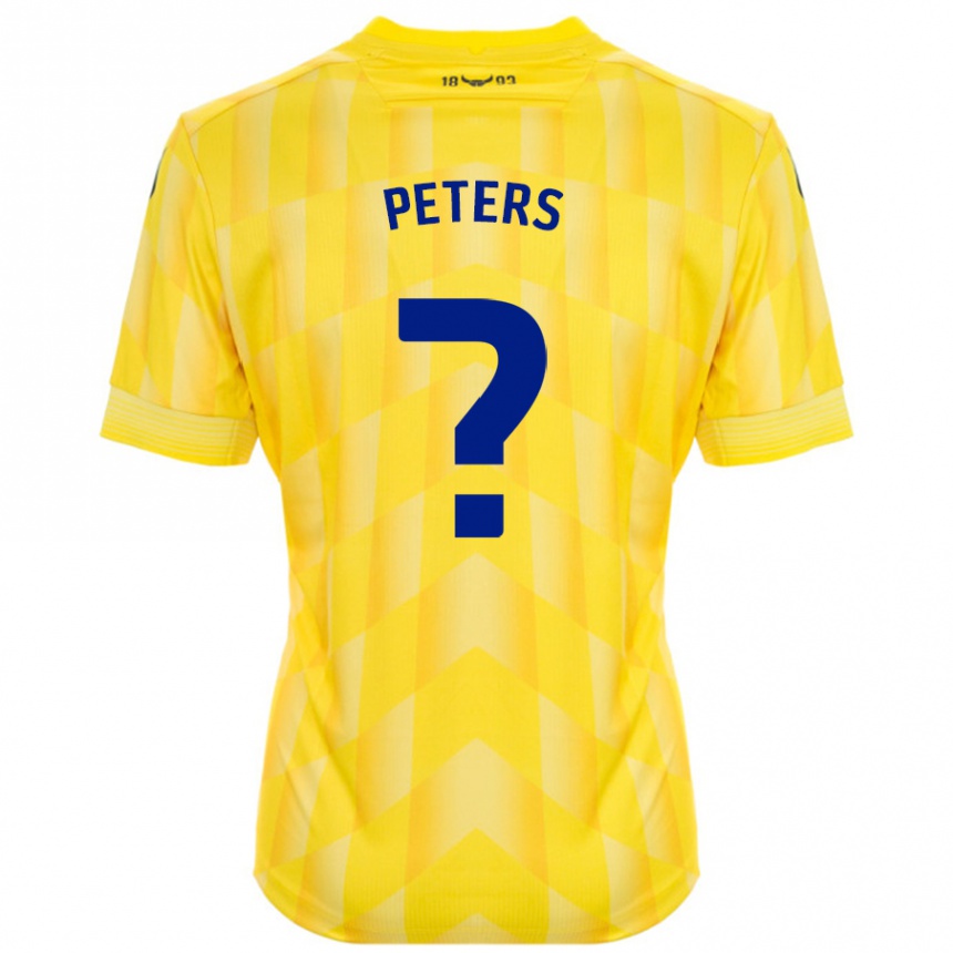 Hombre Fútbol Camiseta Molly Peters #0 Amarillo 1ª Equipación 2024/25 Perú