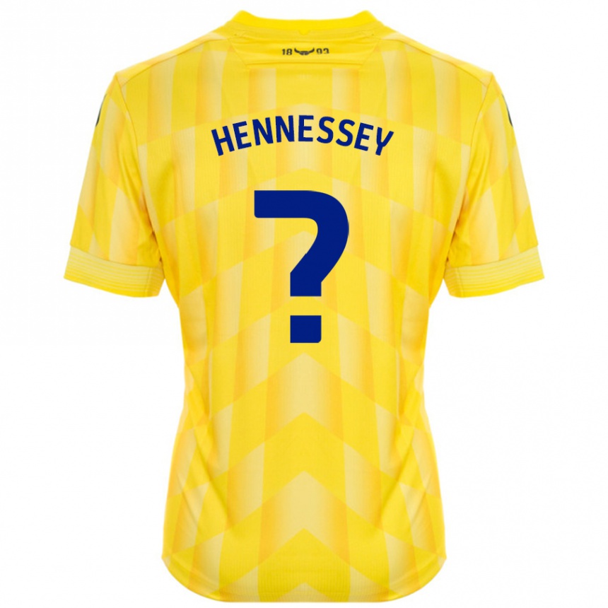 Hombre Fútbol Camiseta Laura Hennessey #0 Amarillo 1ª Equipación 2024/25 Perú