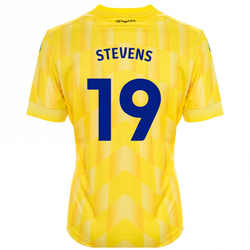 Hombre Fútbol Camiseta Lily Stevens #19 Amarillo 1ª Equipación 2024/25 Perú