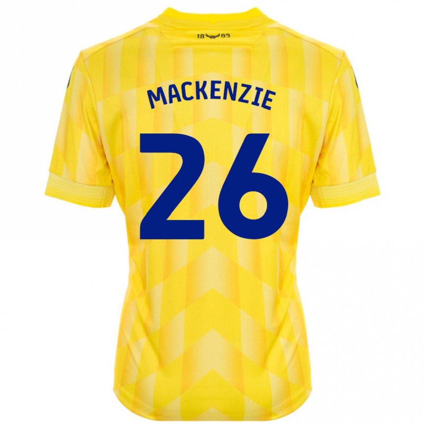 Hombre Fútbol Camiseta Hannah Mackenzie #26 Amarillo 1ª Equipación 2024/25 Perú