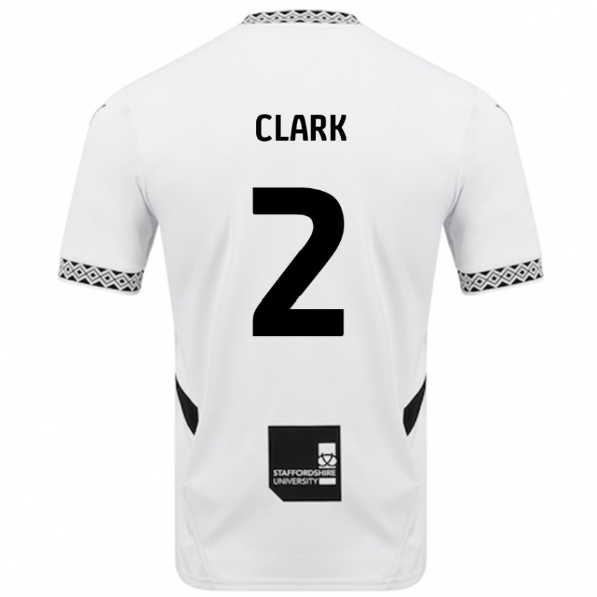 Hombre Fútbol Camiseta Mitch Clark #2 Blanco 1ª Equipación 2024/25 Perú