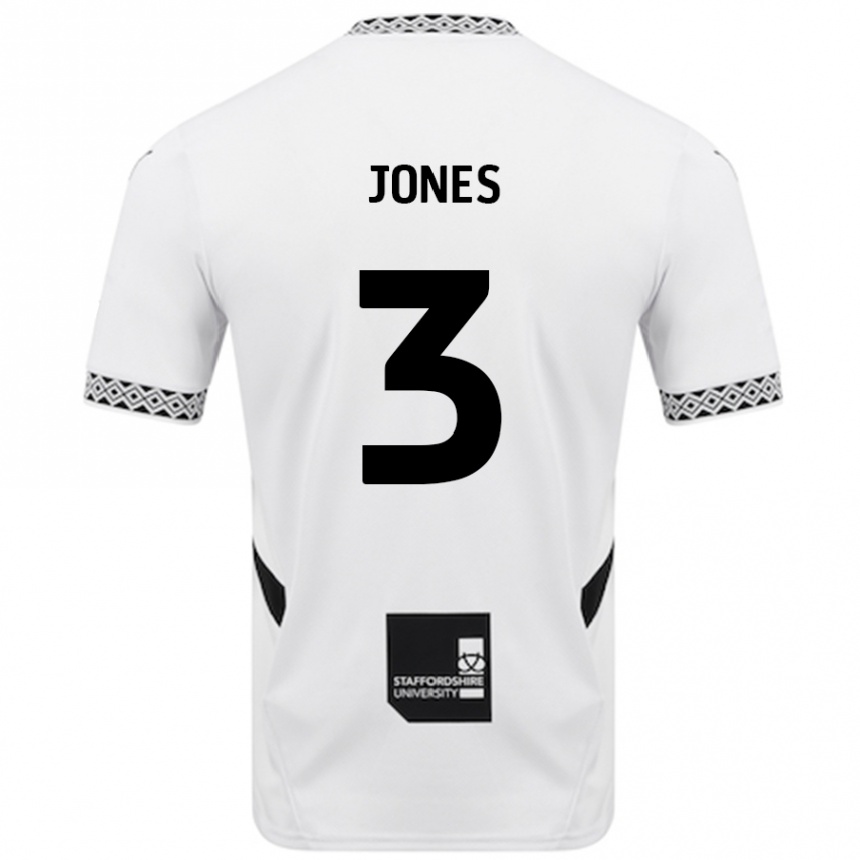 Hombre Fútbol Camiseta Dan Jones #3 Blanco 1ª Equipación 2024/25 Perú