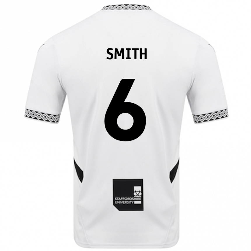 Hombre Fútbol Camiseta Nathan Smith #6 Blanco 1ª Equipación 2024/25 Perú