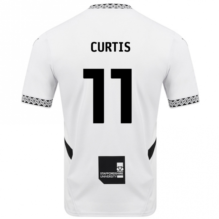 Hombre Fútbol Camiseta Ronan Curtis #11 Blanco 1ª Equipación 2024/25 Perú