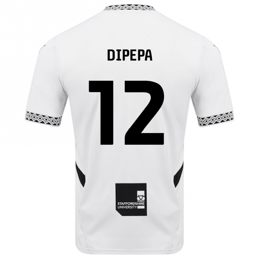 Hombre Fútbol Camiseta Baylee Dipepa #12 Blanco 1ª Equipación 2024/25 Perú