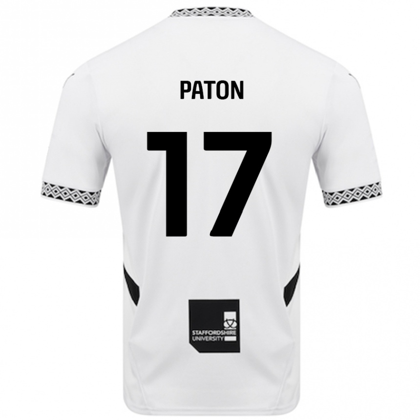 Hombre Fútbol Camiseta Ruari Paton #17 Blanco 1ª Equipación 2024/25 Perú