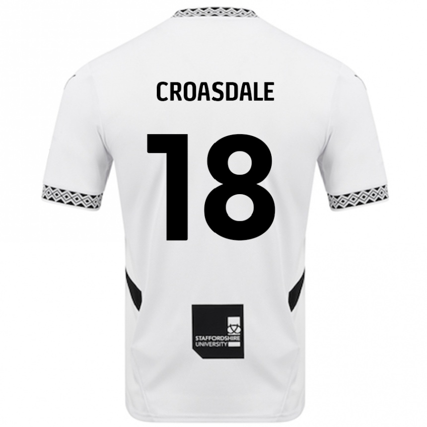 Hombre Fútbol Camiseta Ryan Croasdale #18 Blanco 1ª Equipación 2024/25 Perú