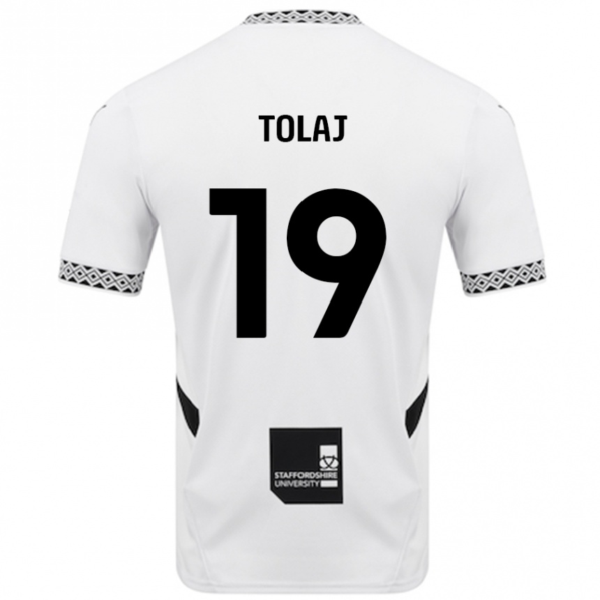 Hombre Fútbol Camiseta Lorent Tolaj #19 Blanco 1ª Equipación 2024/25 Perú