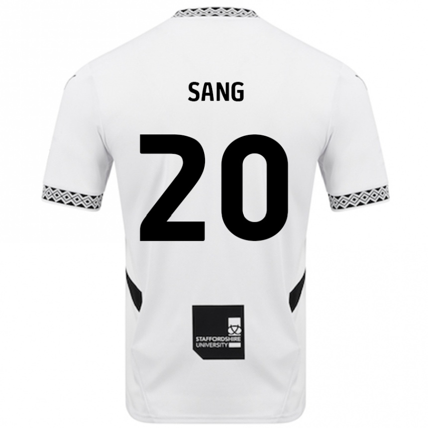 Hombre Fútbol Camiseta Tom Sang #20 Blanco 1ª Equipación 2024/25 Perú