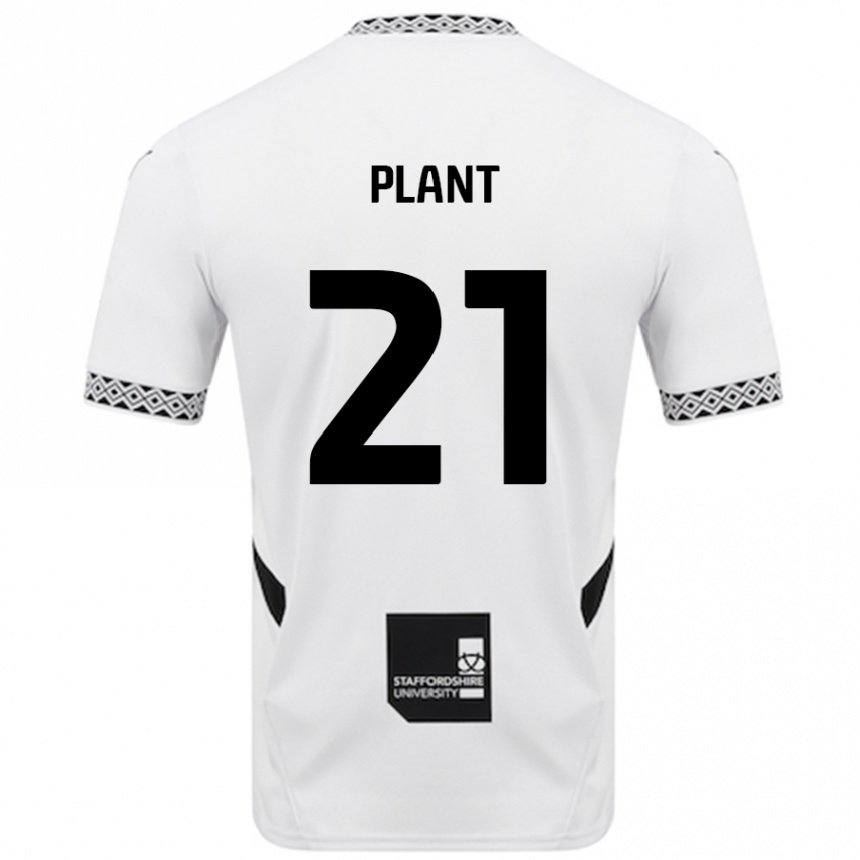 Hombre Fútbol Camiseta James Plant #21 Blanco 1ª Equipación 2024/25 Perú