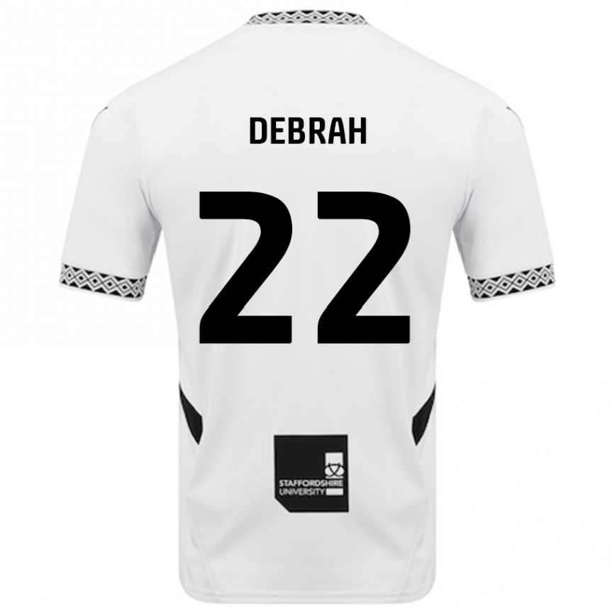 Hombre Fútbol Camiseta Jesse Debrah #22 Blanco 1ª Equipación 2024/25 Perú