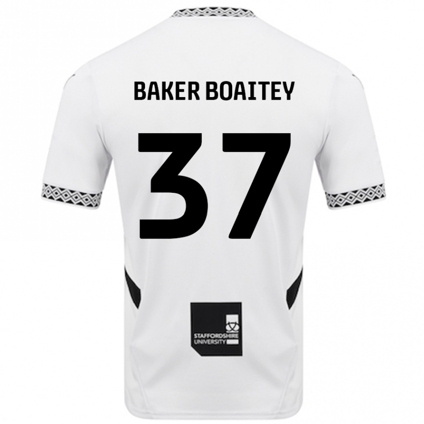 Hombre Fútbol Camiseta Benicio Baker-Boaitey #37 Blanco 1ª Equipación 2024/25 Perú