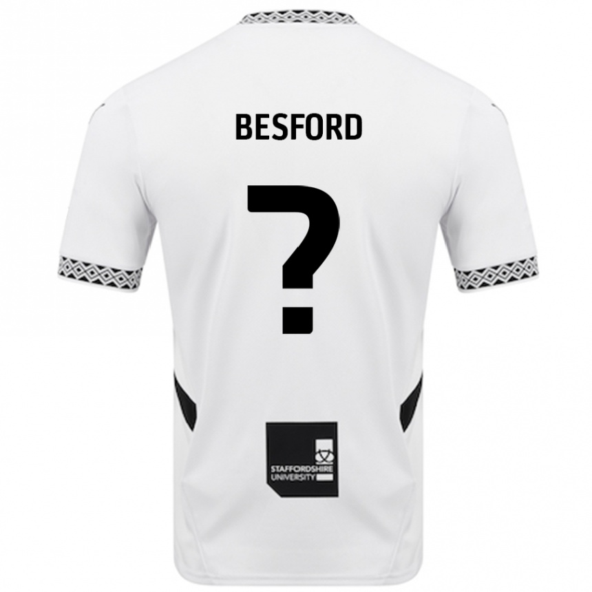 Hombre Fútbol Camiseta Callum Besford #0 Blanco 1ª Equipación 2024/25 Perú