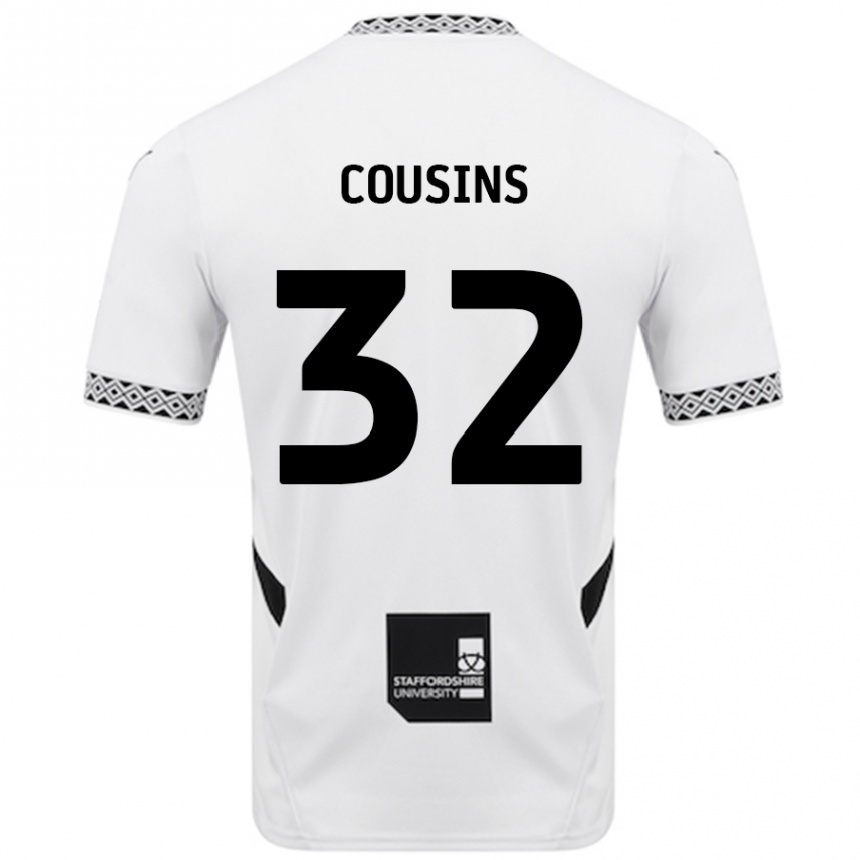 Hombre Fútbol Camiseta Logan Cousins #32 Blanco 1ª Equipación 2024/25 Perú