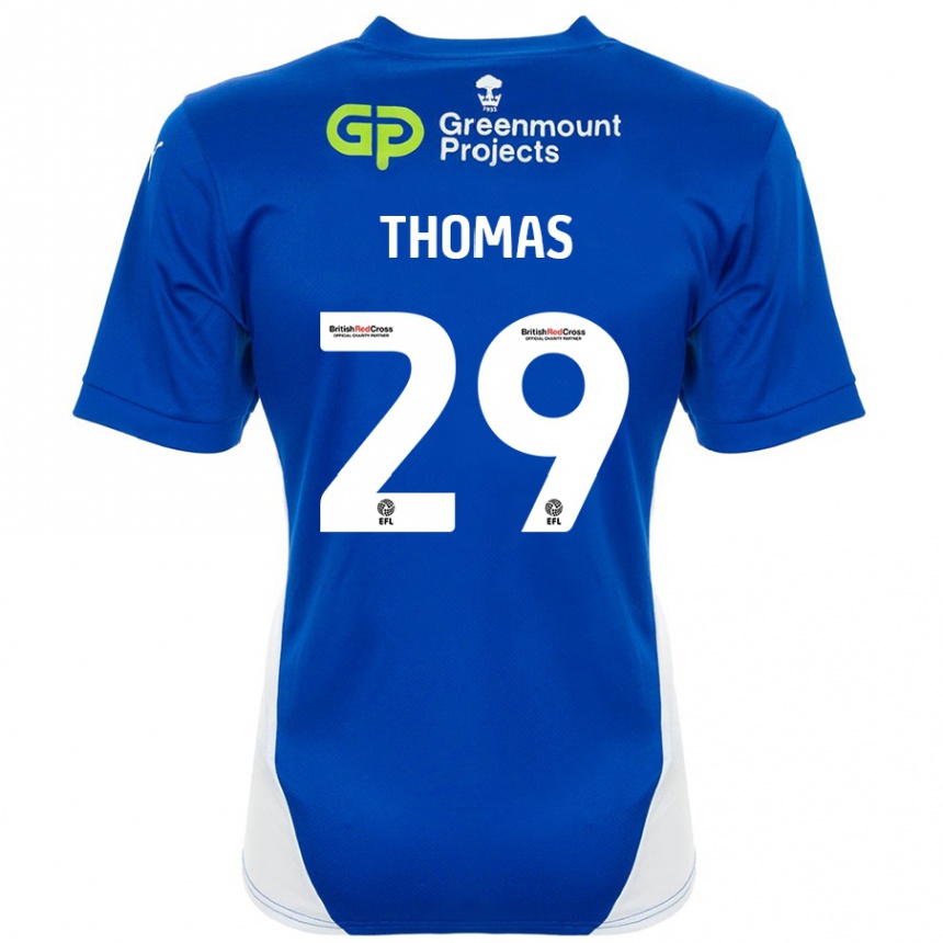 Hombre Fútbol Camiseta Silko Thomas #29 Azul Blanco 1ª Equipación 2024/25 Perú