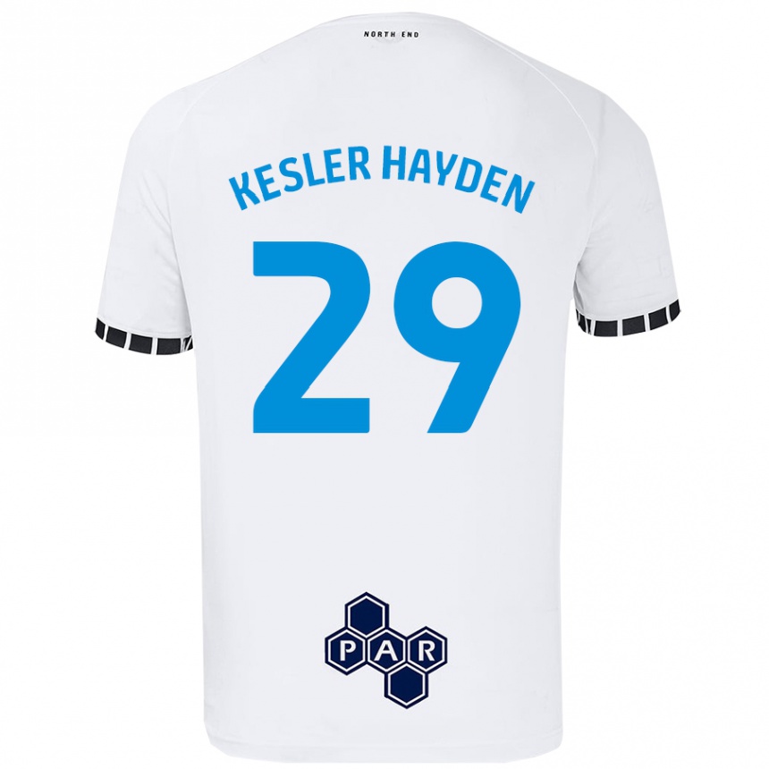 Hombre Fútbol Camiseta Kaine Kesler Hayden #29 Blanco 1ª Equipación 2024/25 Perú