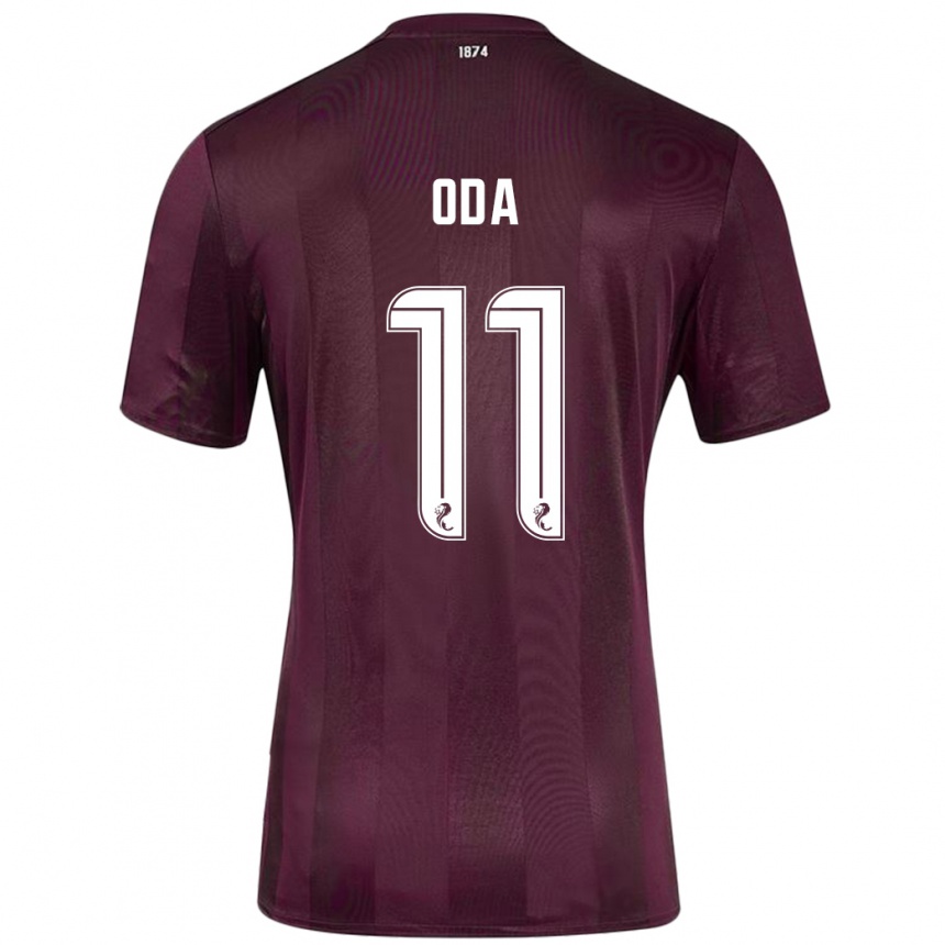 Hombre Fútbol Camiseta Yutaro Oda #11 Borgoña 1ª Equipación 2024/25 Perú