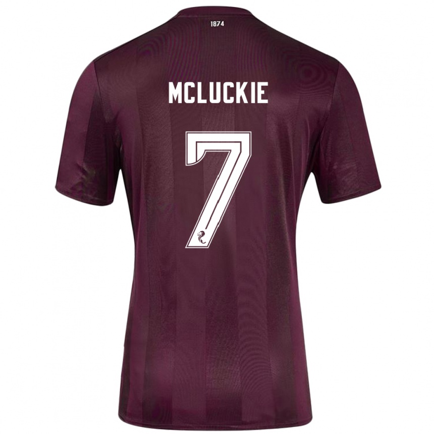 Hombre Fútbol Camiseta Bobby Mcluckie #7 Borgoña 1ª Equipación 2024/25 Perú