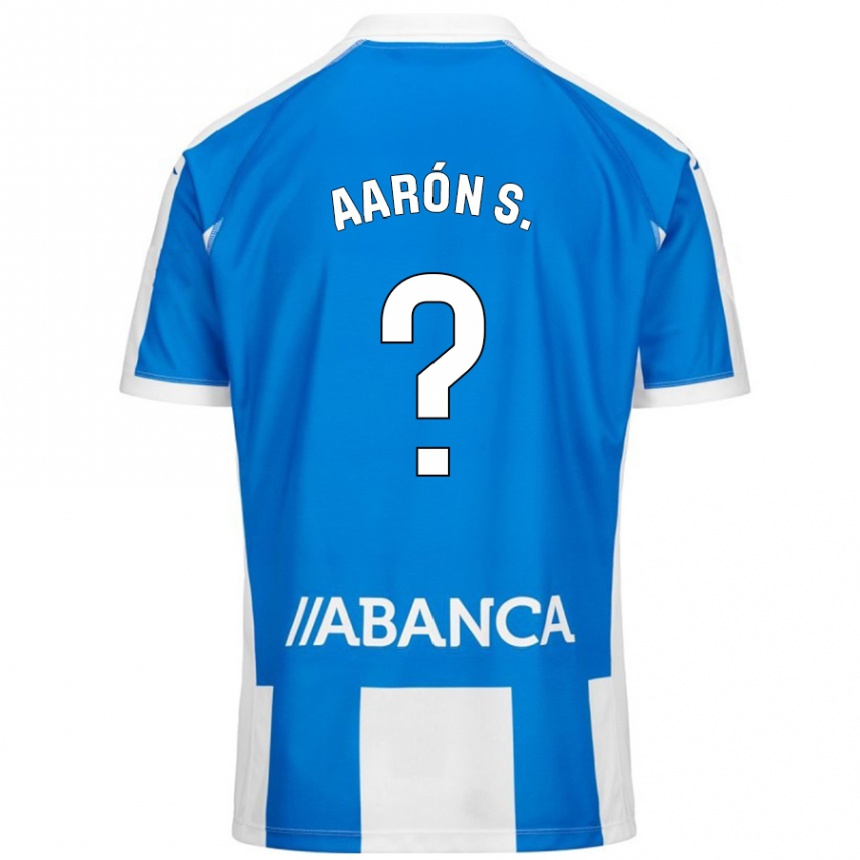 Hombre Fútbol Camiseta Aarón Sánchez #0 Azul Blanco 1ª Equipación 2024/25 Perú