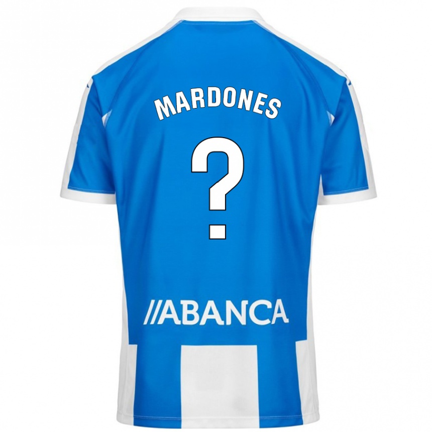 Hombre Fútbol Camiseta Alvaro Mardones #0 Azul Blanco 1ª Equipación 2024/25 Perú