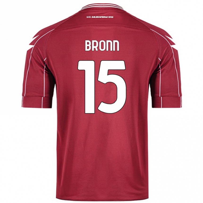 Hombre Fútbol Camiseta Dylan Bronn #15 Borgoña 1ª Equipación 2024/25 Perú